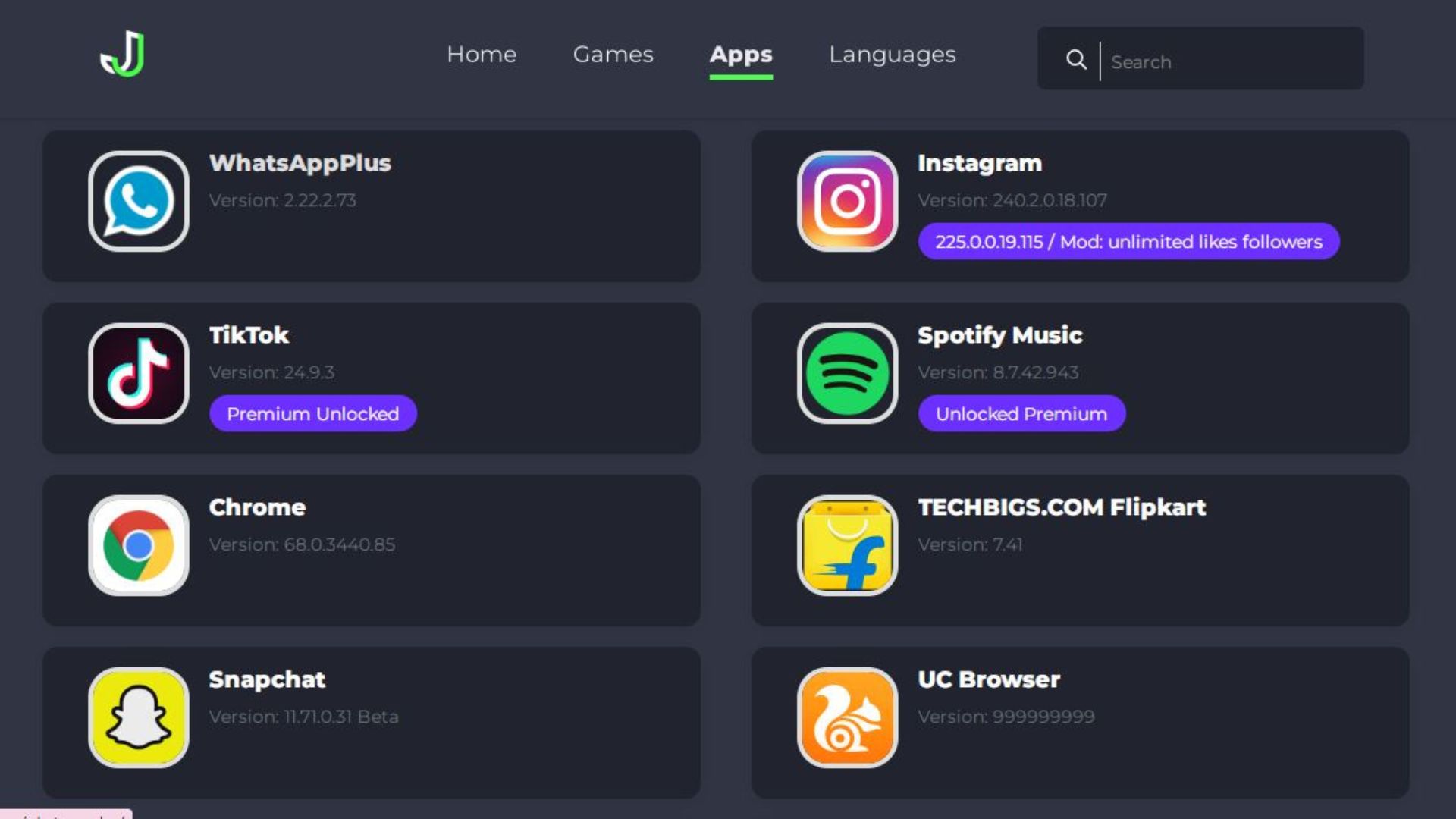 Aplikasi Jojoy: Platform Semua Aplikasi dan Game Mod