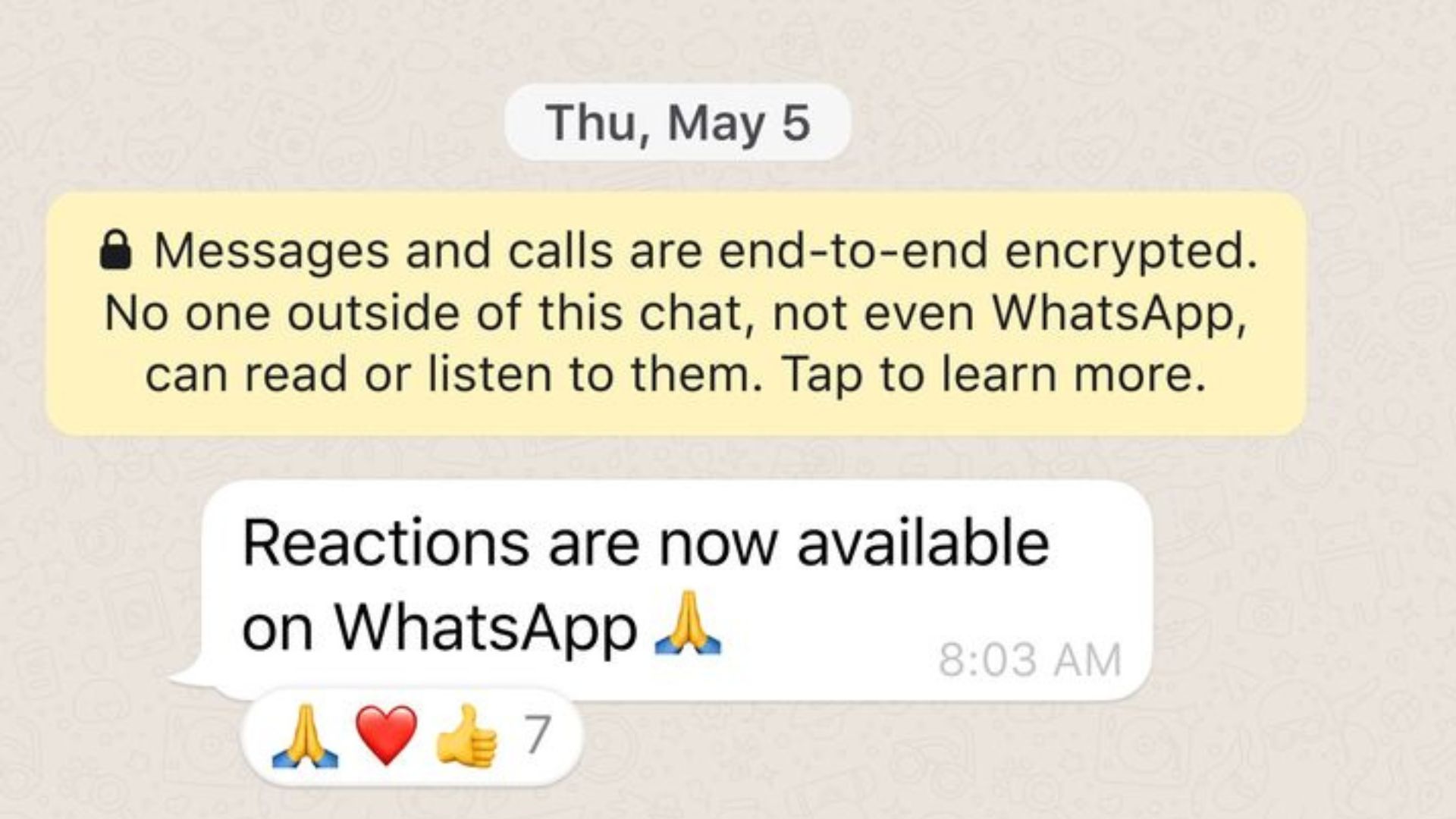 Fitur Reactions WhatsApp ? Ini Cara Penggunaannya